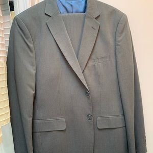 J.Ferrar Gray Pinstripe Suit - JCPenney Brand